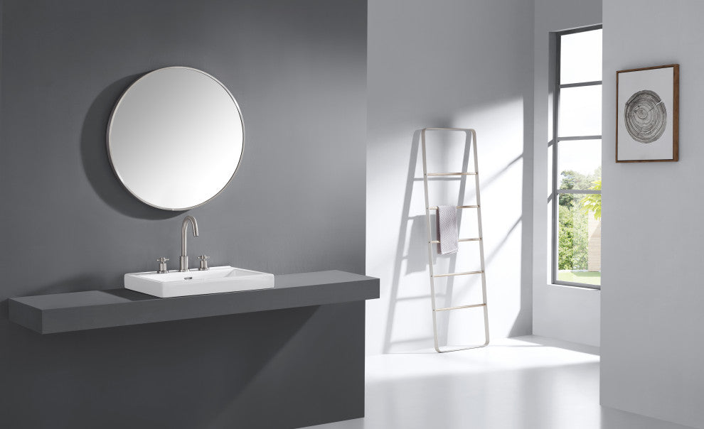 Avanity Avon 30" Mirror, Brushed Stainless