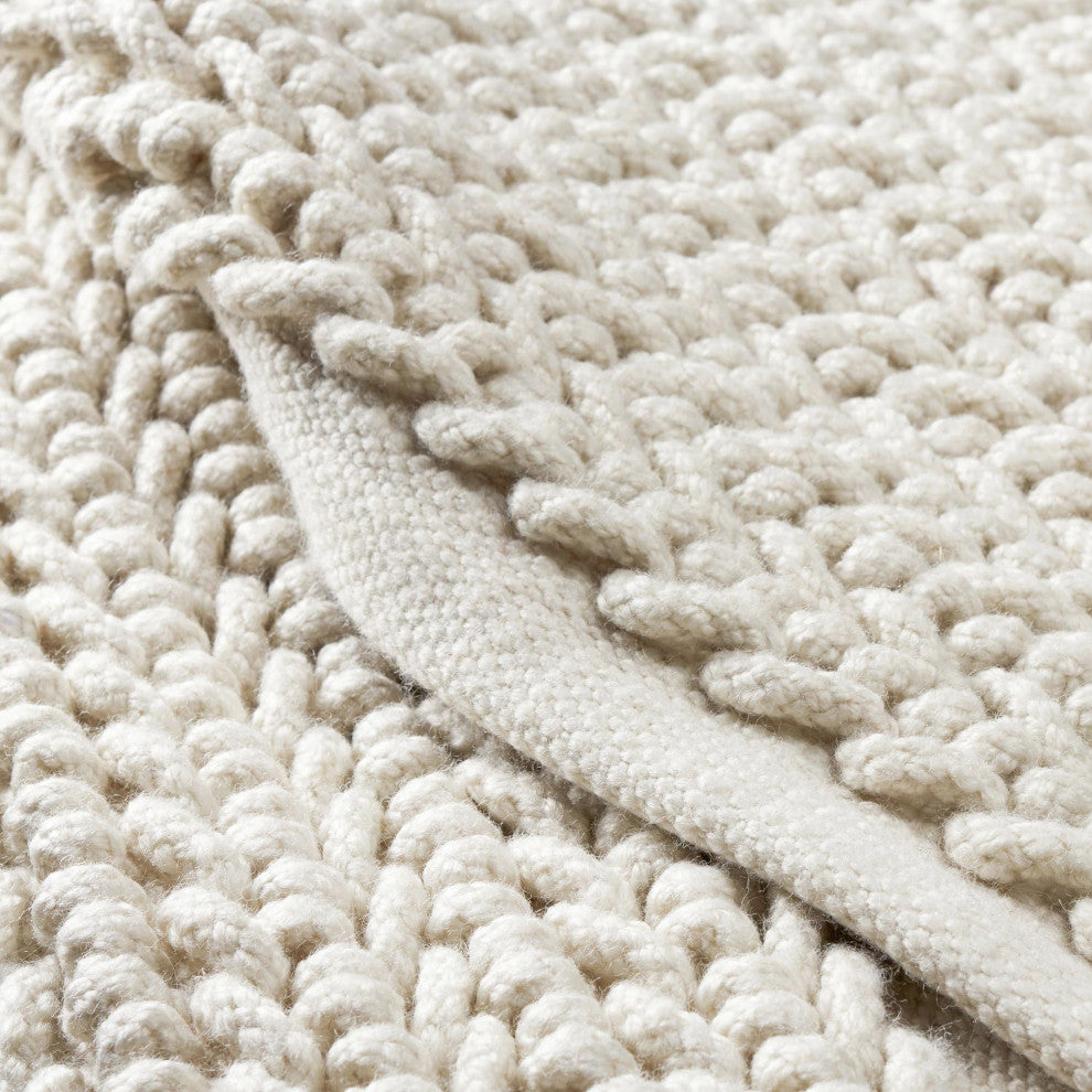 Dash & Albert Veranda Ivory Handwoven Performance Rug, Ivory, 3' x 5'