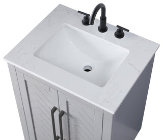 Home Living 24" Single Bathroom Vanity, Grey