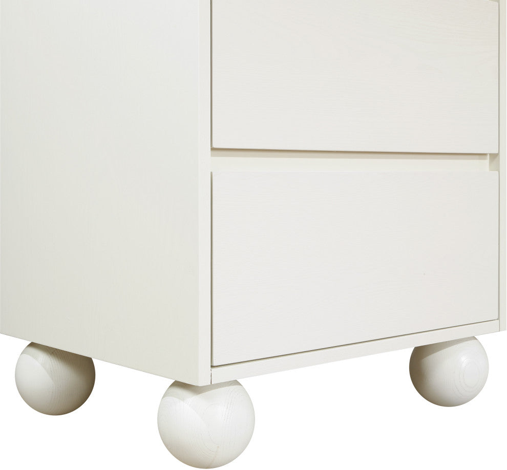 Kent Bedroom Set, Cream, Nightstand