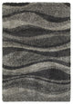 Hartley Shadow Waves Gray and Charcoal Area Rug, 9'10"x12'10"
