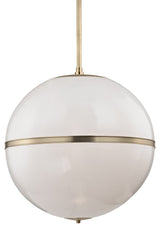 Brian Patrick Flynn for Crystorama Truax 3-Light Aged Brass Chandelier, Aged Bra