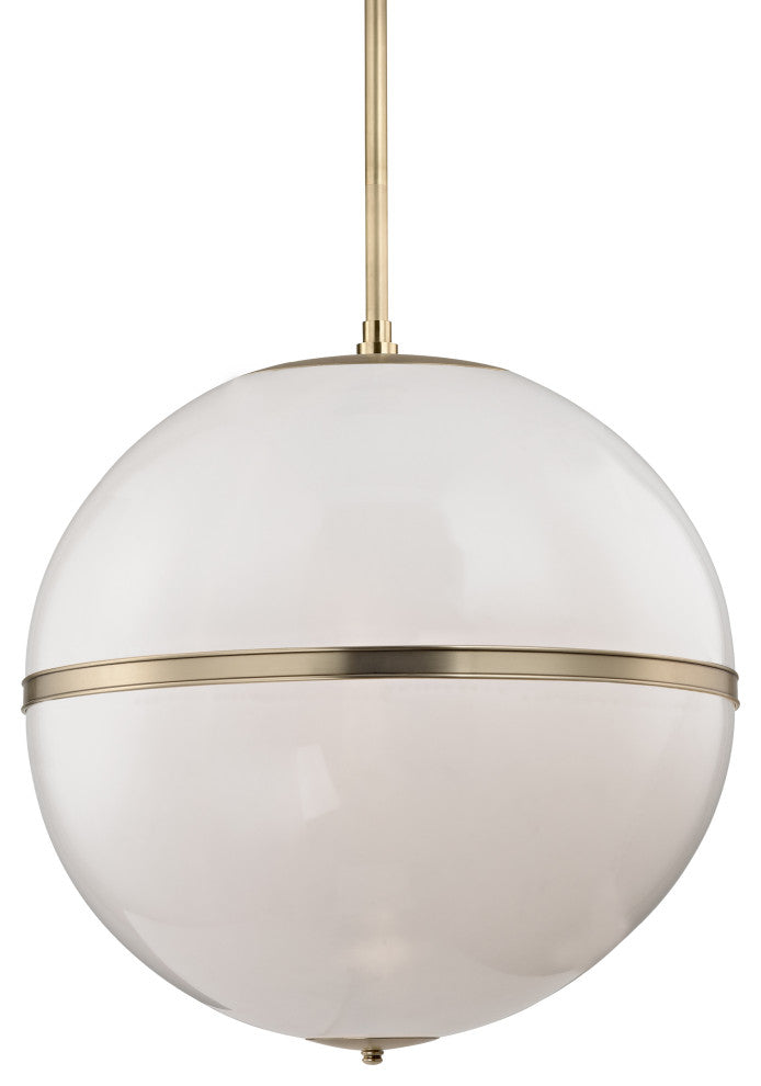 Brian Patrick Flynn for Crystorama Truax 3-Light Aged Brass Chandelier, Aged Bra