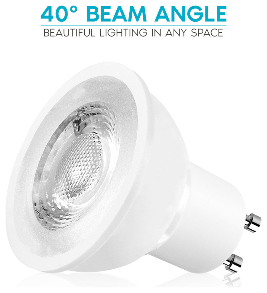 MR16 GU10 LED 50W Halogen Soft White 500lm Spotlight 12 Pack