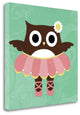 "Ballerina Owl" By Nancy Lee, Giclee Print on Gallery Wrap Canvas, Ready to Hang
