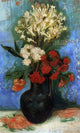 Vincent Van Gogh Vase With Carnations and Other Flowers Gallery Wrapped Canvas