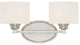 Kane 2 Light Bath Bar, Satin Nickel