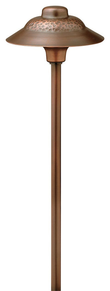 Hinkley Path Essence Hammered Essence Led Path Light, Olde Copper
