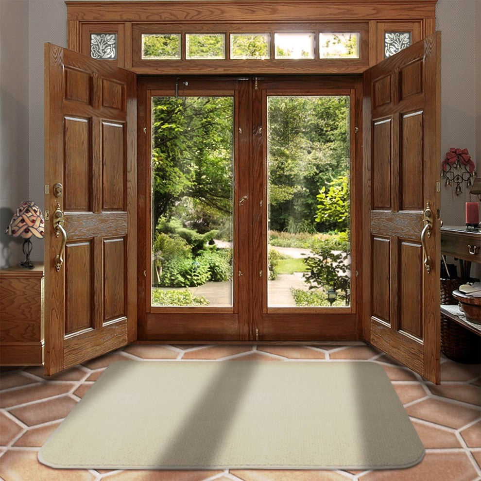 Skid-Resistant Area Rug Ivory Cream, 6'x8'