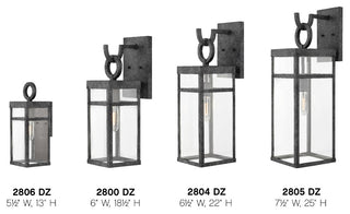 Hinkley Porter One Light Wall Mount 2800DZ