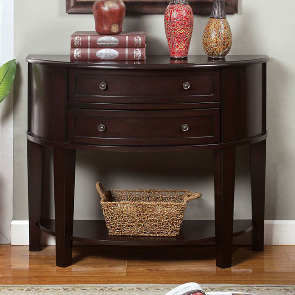 Benzara BM123487 Chanti Transitional Espresso Side Table
