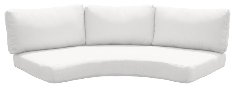 Covers for Low-Back Curved Armless Sofa Cushions 6 inches thick