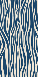 Wood Stripe Geometric Print Bath Towel, Navy Blue