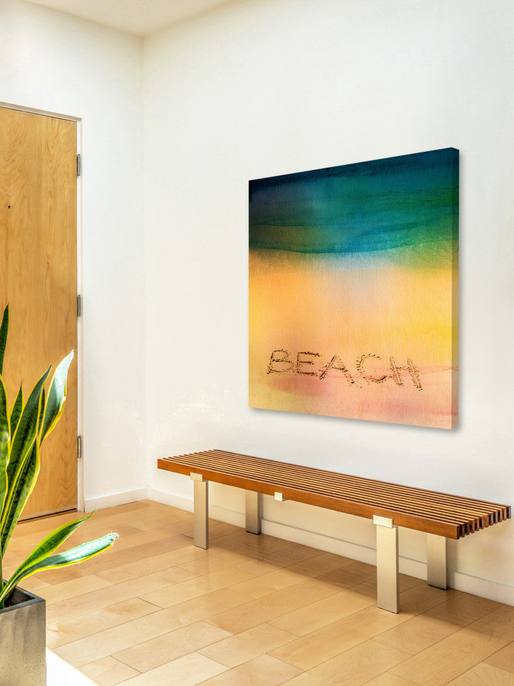 "Beach Sand" Painting Print on Wrapped Canvas, 40"x40"