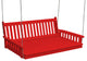 Traditonal English Swingbed, Bright Red, 75 Inch