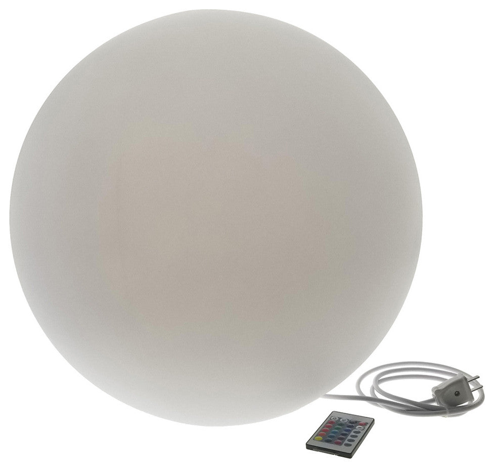 Modern Home Deluxe LED Glowing Sphere w/Infrared Remote Control - Direct Wired