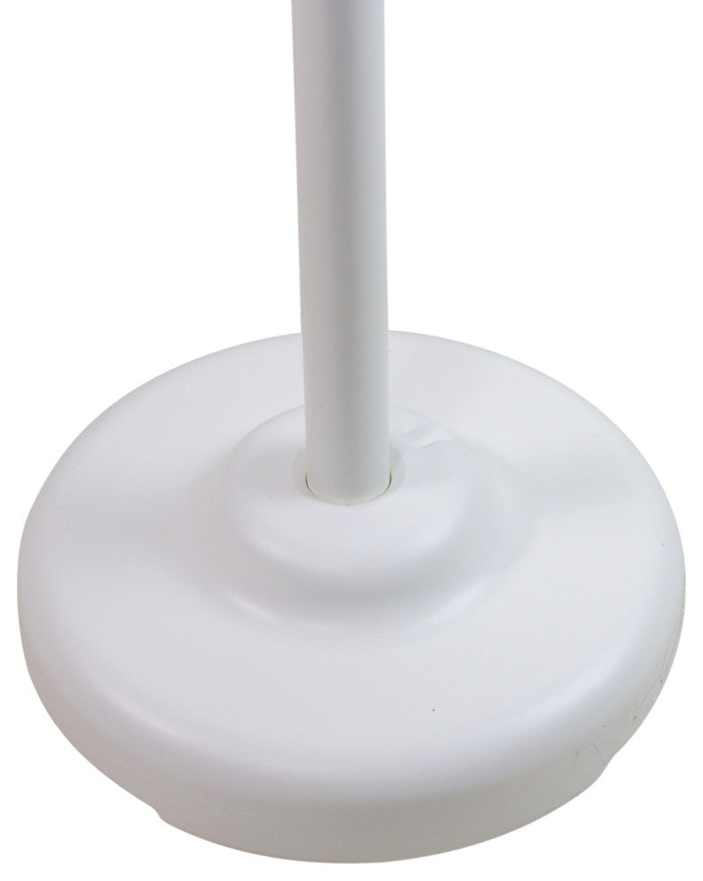 51" White Swimming Pool Towel Hanging Rack Poolside Organizer