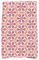 Water Mosaic, Geometric Print Hand Towel, Purple