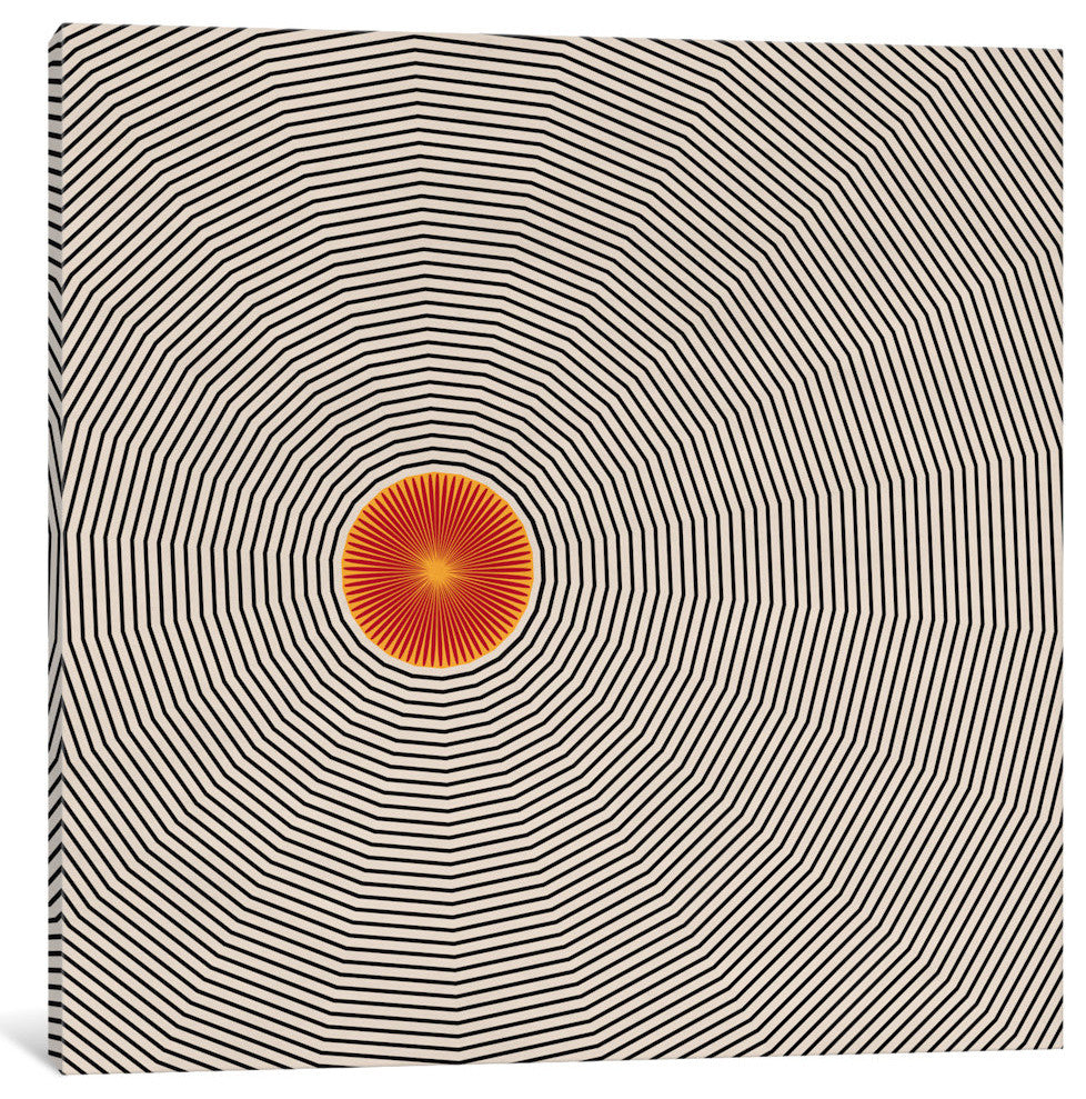 "Modern Art- Sun Illusion" by 5by5collective, 37x37x1.5"