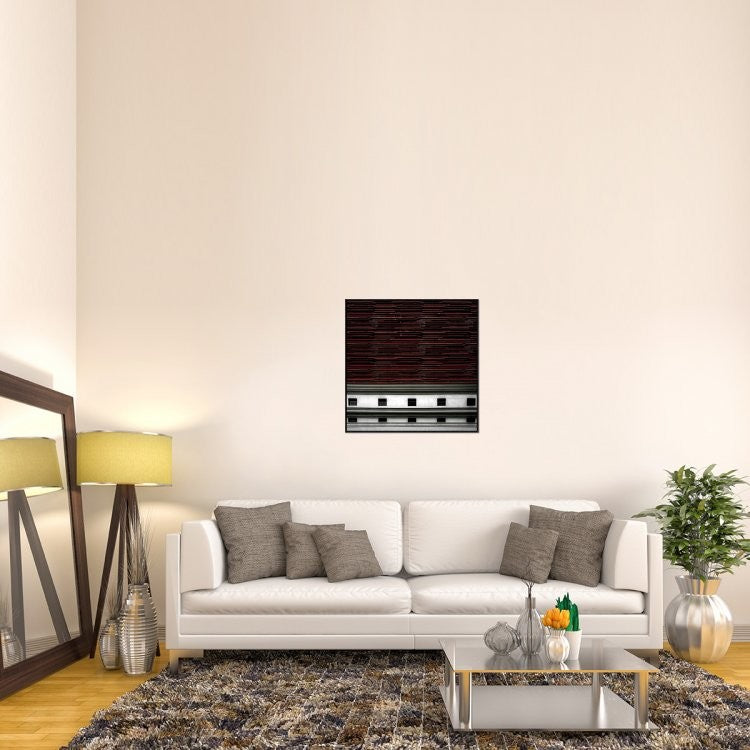 "Wall Design" Framed Canvas Giclee by Gilbert Claes, 31x31"