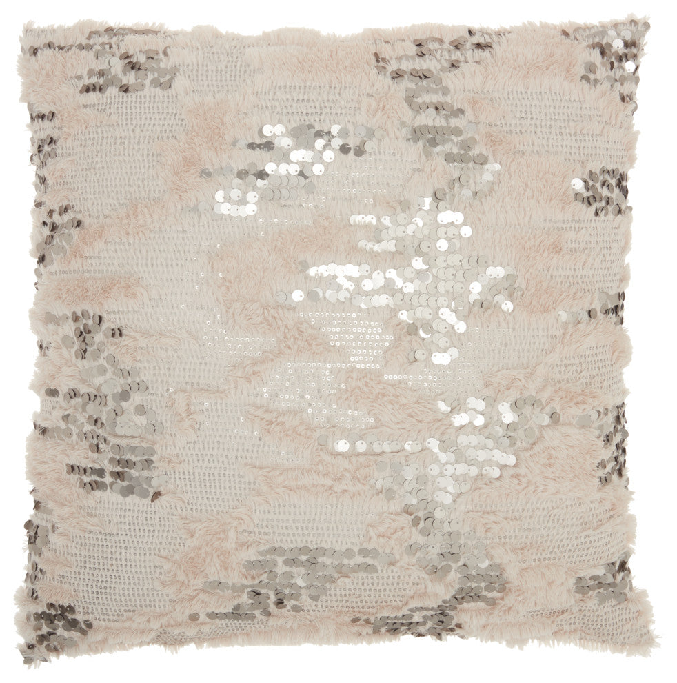 Mina Victory VV212 Throw Pillow, Beige, 20"X20"