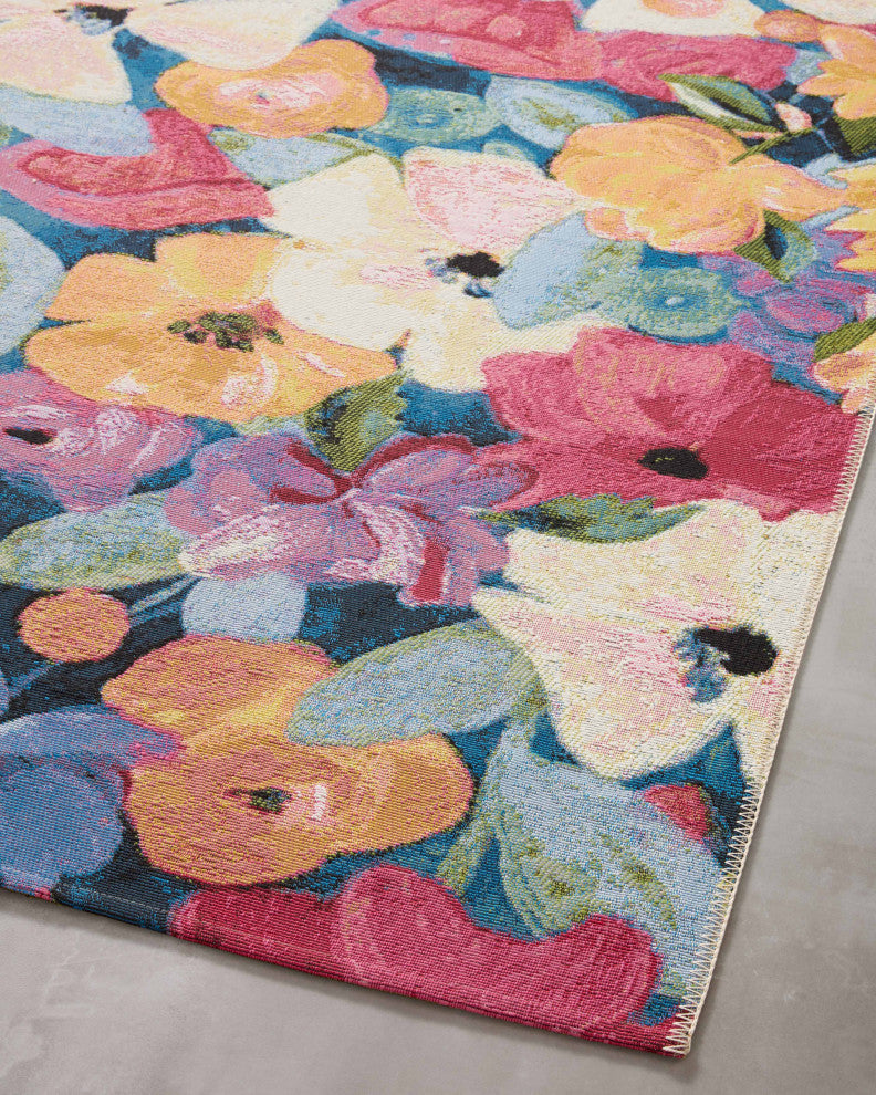 Loloi II Botanical Navy/Multi 6'7"x9'4" Area Rug
