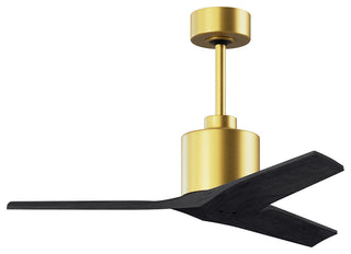 Mollywood  42" Ceiling Fan, Brushed Brass/Matte Black, 42
