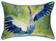 Betsy Drake Dancing Crane Bird Extra Large 20 X 24 Indoor / Outdoor Pillow