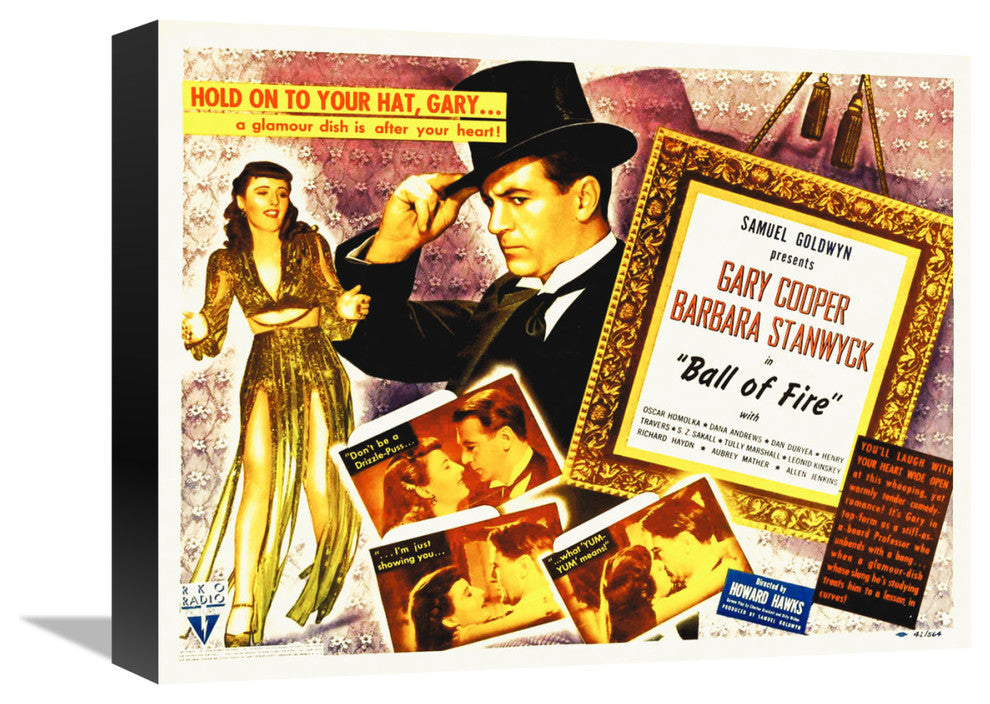 "Ball of Fire" Stretched Canvas Giclee by Hollywood Photo Archive, 16"x12"