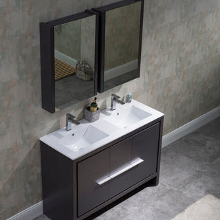 Milan 48"Vanity Base Only Silver Grey