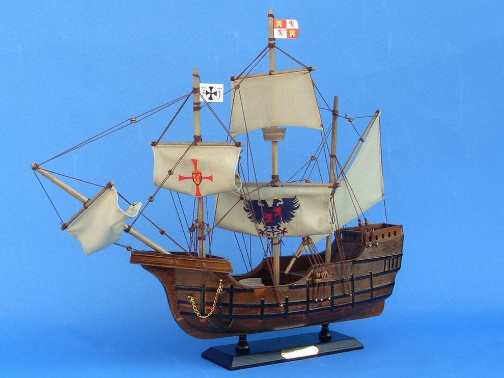 Wooden Santa Maria Limited Tall Model Ship, 20"