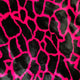 Pink Black Plush Faux Fur Luxury Throw Blanket, Blanket 90Lx90W Full