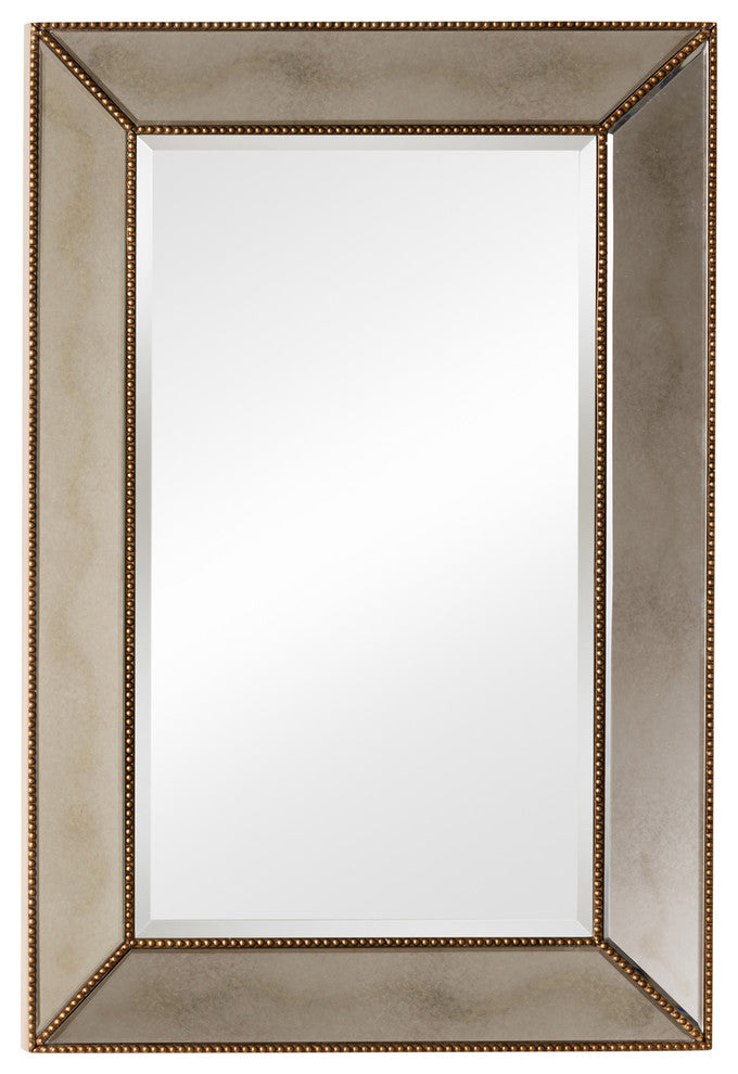 Bijou Antique Gold Rectangular Accent Wall Mirror