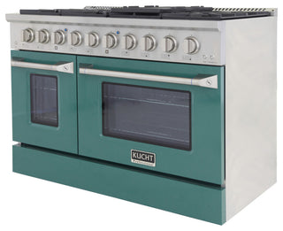 KUCHT Professional 48" 6.7 cu. ft. Range, Green, Natural Gas