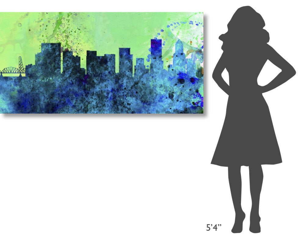"Portland City Skyline" Fine Art Print
