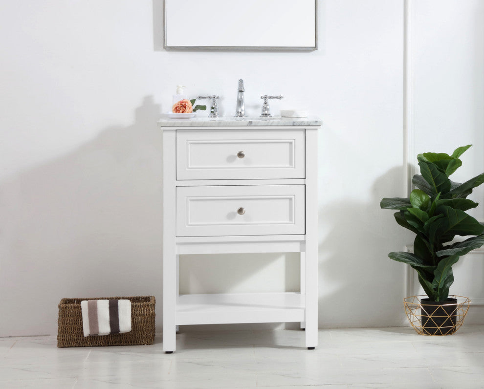 Matilda 42" Single Bathroom Vanity Set, White