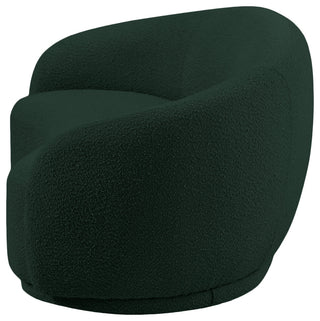 Hyde Boucle Fabric Upholstered, Green, Loveseat