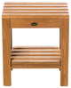 Teak Shower Bench Coach 16" (40 cm) with shelf
