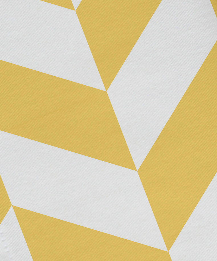 Zigzag Jag Geometric Print Napkin, Lemon, Set of 4