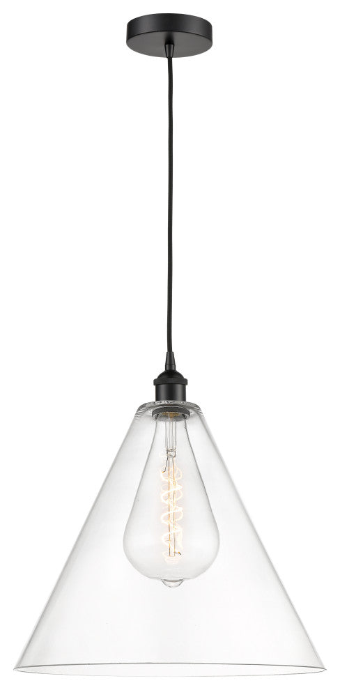 Innovations 616-1P-BK-GBC-162 1-Light Pendant, Matte Black
