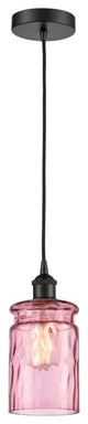 Innovations 616-1P-BK-G352-LIL Candor 1 Light Mini Pendant, Matte Black