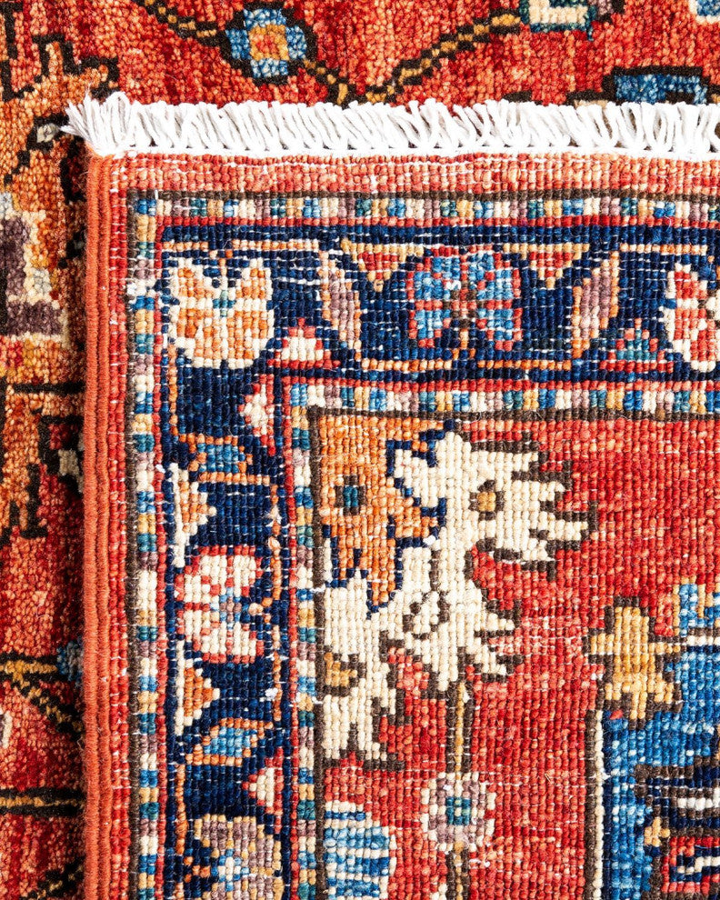 Serapi One-of-a-Kind Hand-Knotted Runner Rug Red, 2' 9" x 11' 8"