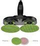 Gladwell Cordless Electric Mop, 3 in 1 Spinner, Scrubber and Waxer, Black