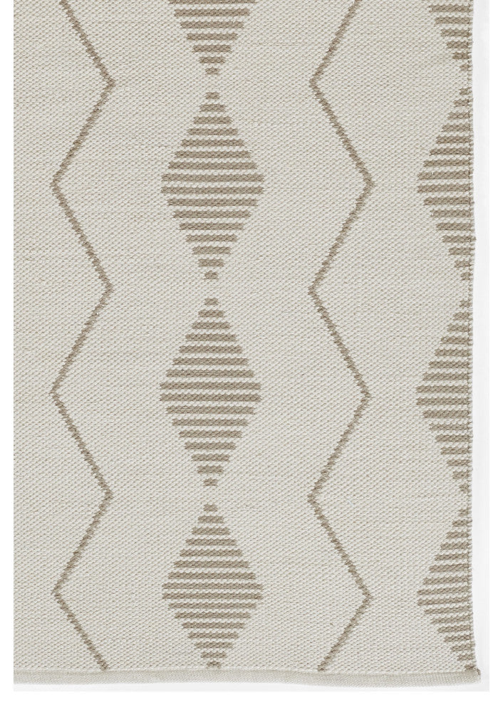 Novogratz Malmo MLO-3 Diamond Rug, Ivory, 9'x12'