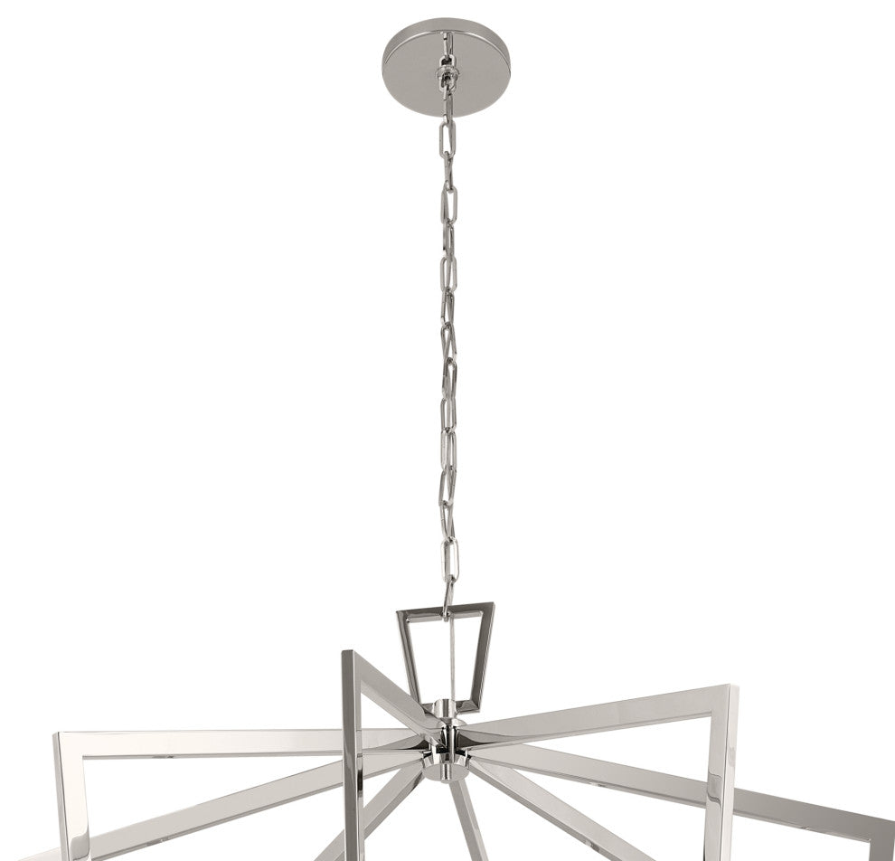 Kichler Abbotswell 49" 16 Light Foyer Pendant, Polished Nickel, 43499PN