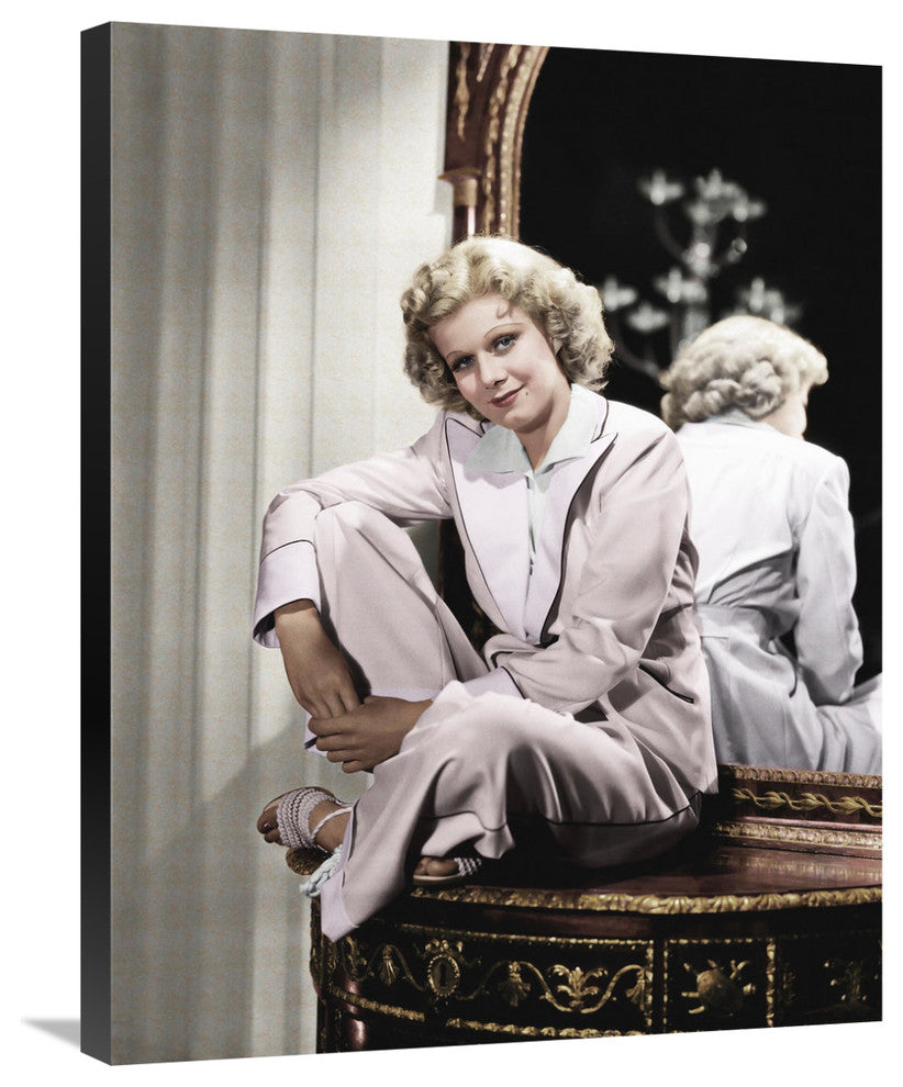 "Jean Harlow" Stretched Canvas Giclee by Hollywood Photo Archive, 23"x30"
