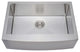 Wells Sinkware Handcrafted 16-gauge Apron Stainless Steel Single Kitchen Sink