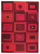 Hand Tufted Red Wool Area Rug, 3''0"x5''4"