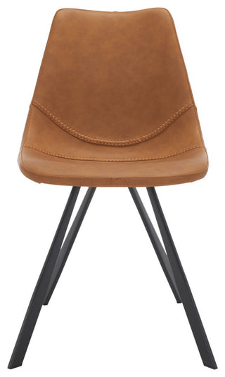 Safavieh Kayne Dining Chair, Cognac/Black