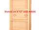 Citrus White Enamel On the Wall Spice Rack 21"h x 14"w x 3.5"d